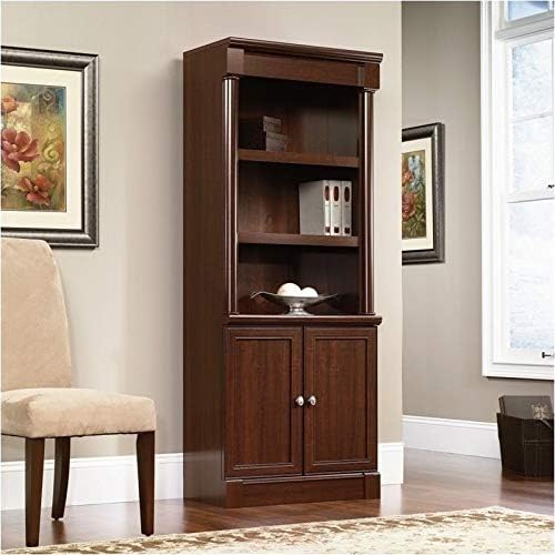Library Bookcase with Doors in Select Cherry Z39670