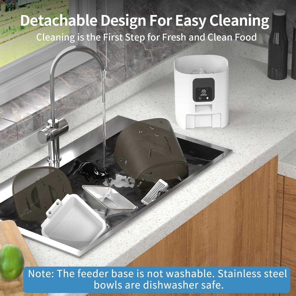 5G WiFi Automatic Cat Feeder with Slow Feeding Mode T24053