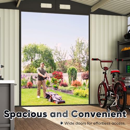 5X3 FT Heavy Duty Outdoor Metal Storage Shed A52737