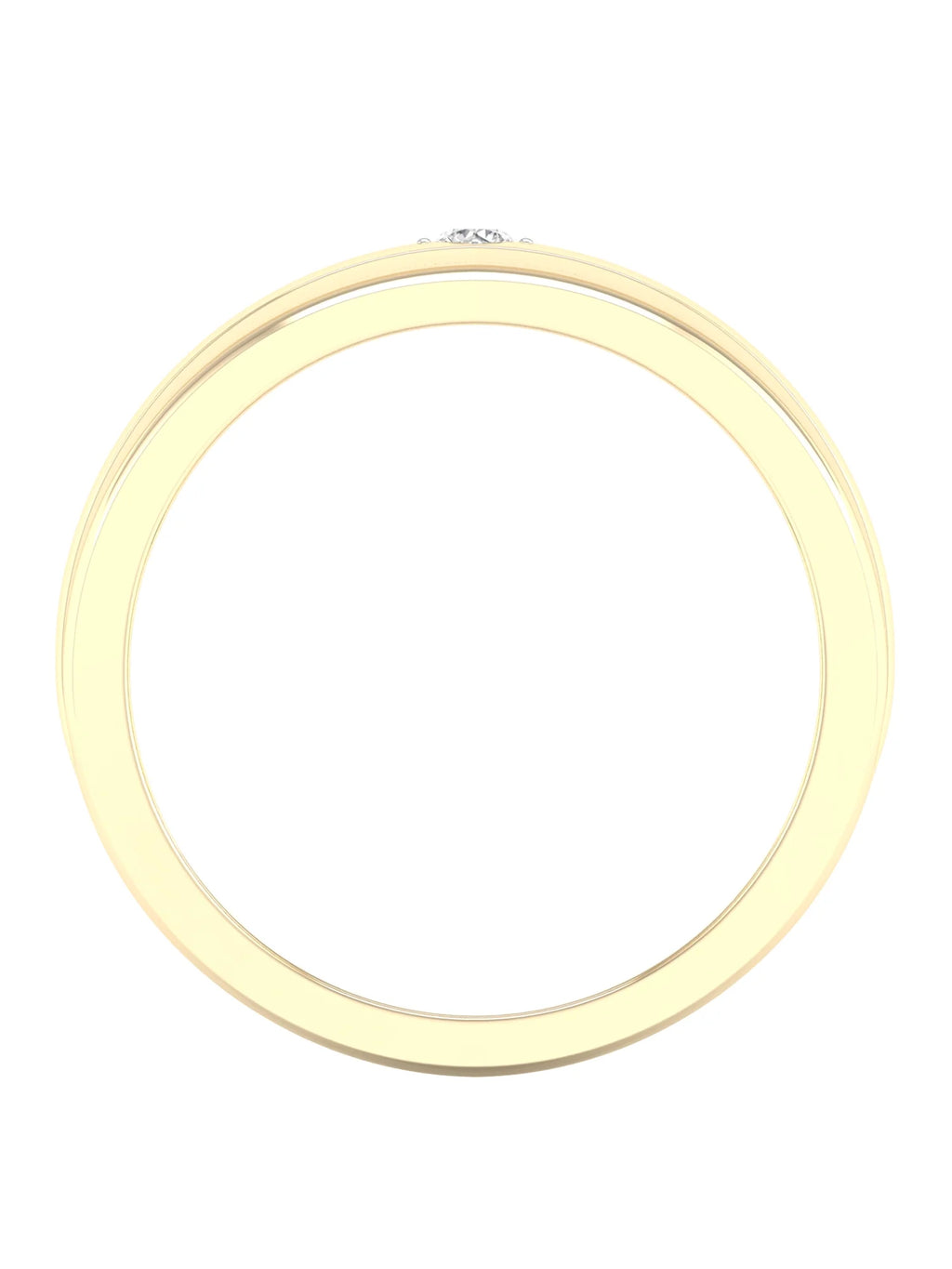 10k Yellow Gold Men's Solitaire Ring Q596639