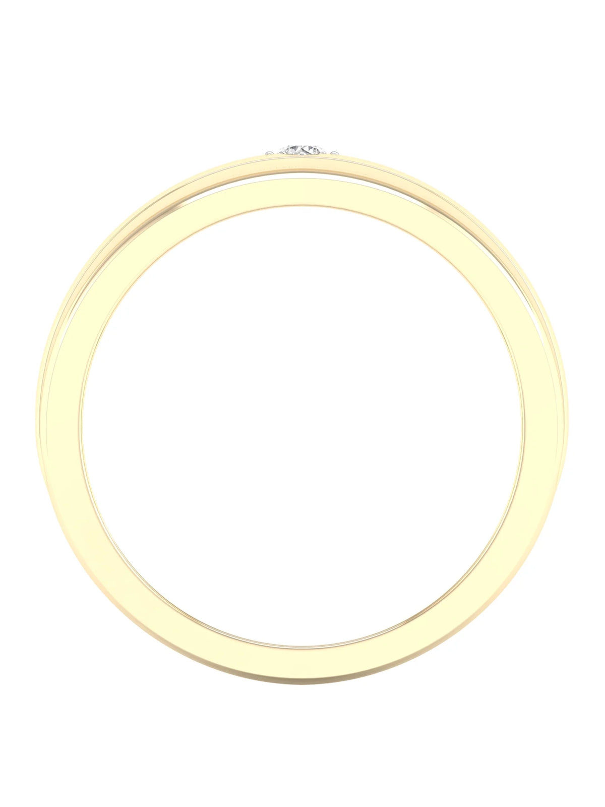 10k Yellow Gold Men's Solitaire Ring Q596639