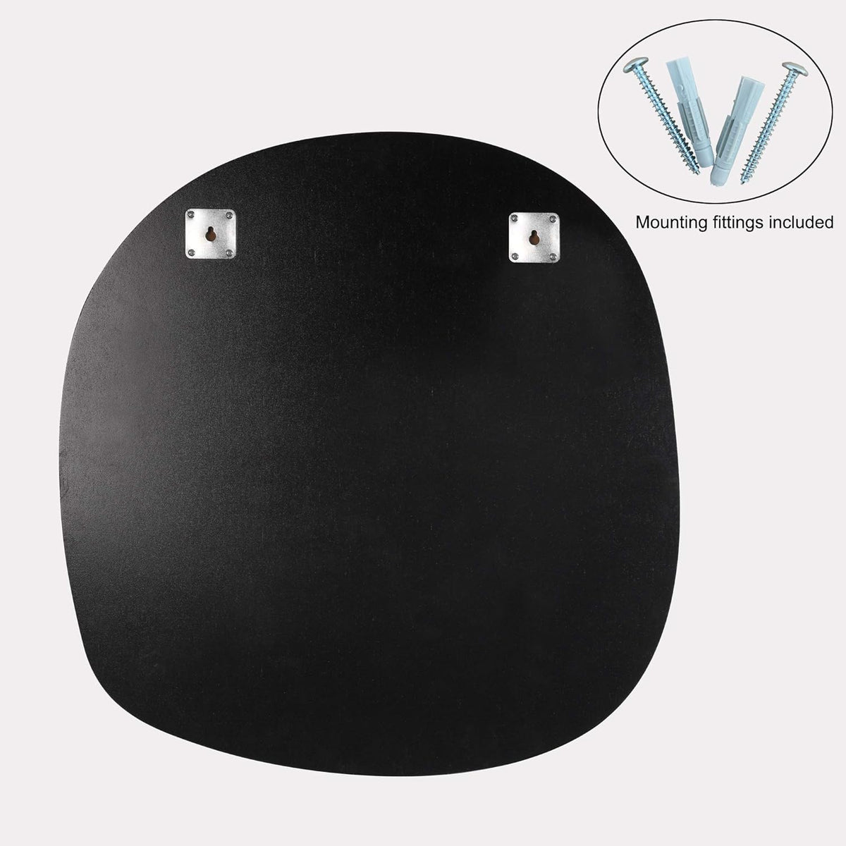 Asymmetrical Wall Mounted Mirror, 19.7 x 20.5 Inches Z30813