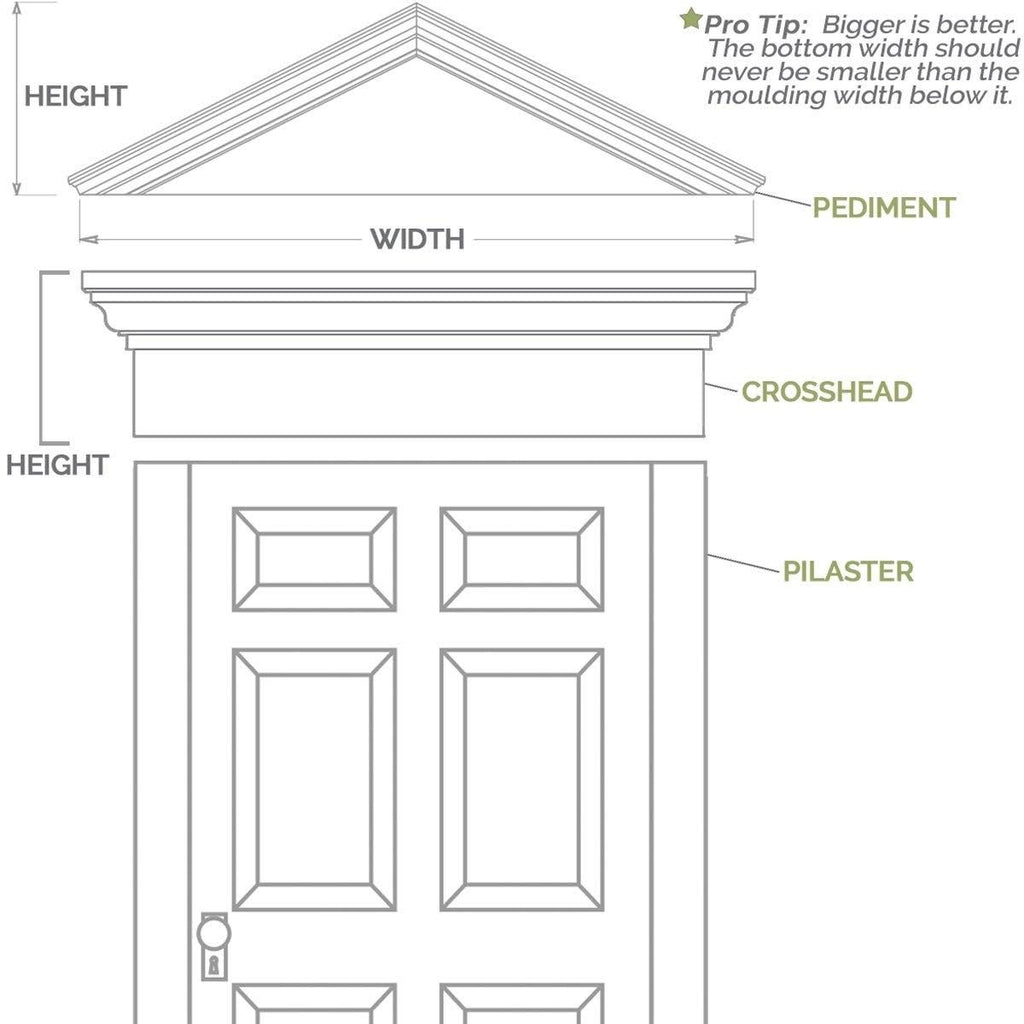 Two Equal Flat Panel PVC Pilaster with Decorative Capital & Base (Pair) T169249