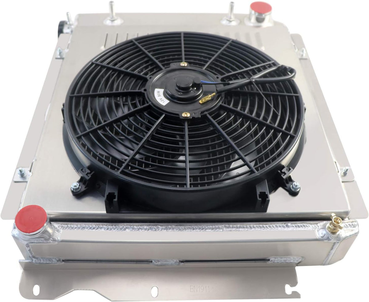 4 Row Core Radiator with Fan Shroud and Relay C3386
