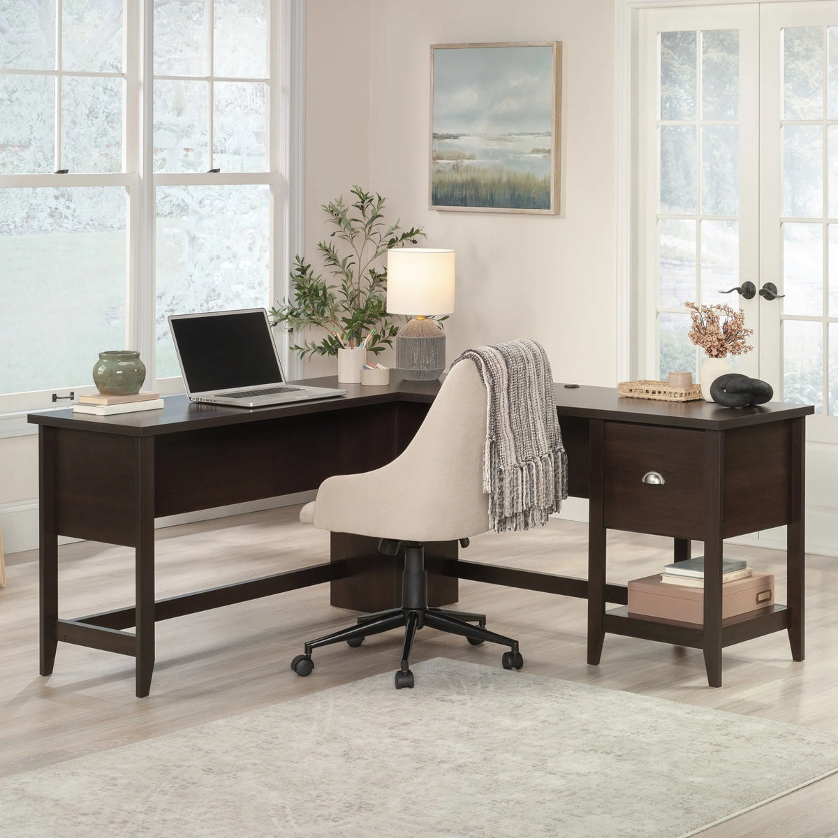 L-Desk in Cinnamon Cherry B53856
