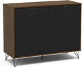 Dark Brown Black Sideboard Buffet Storage Cabinet U24720