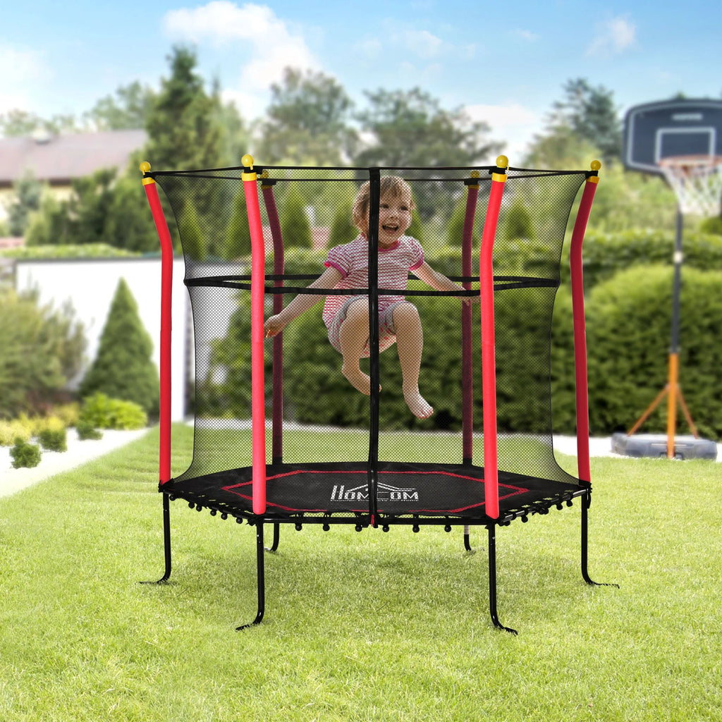 Red Kids Trampoline with Net L4046