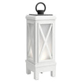 19" Tall Portable Outdoor Lantern Style Lamp - White D757