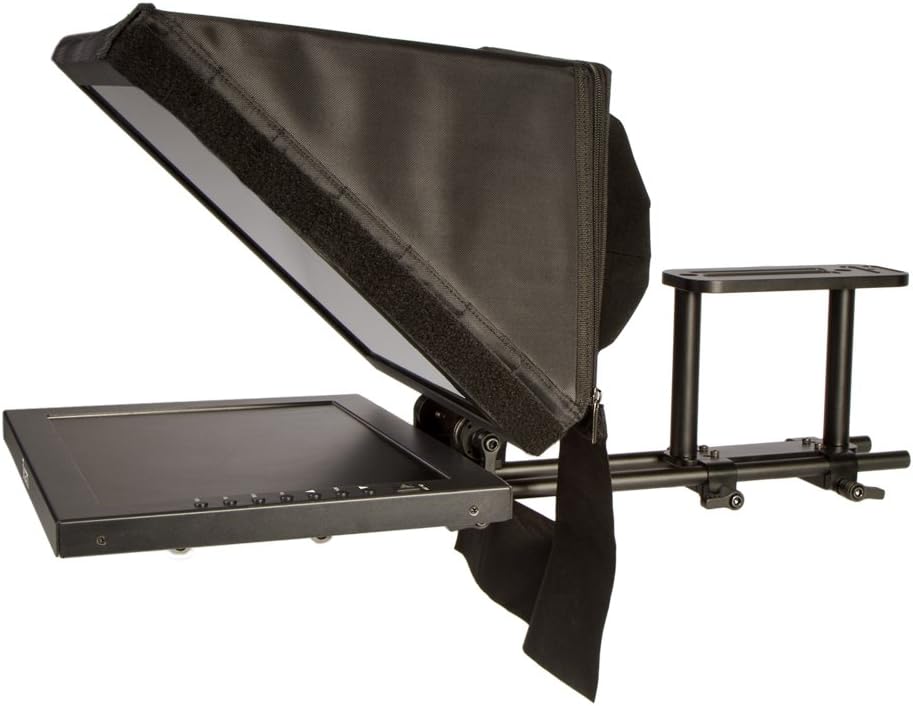 15-inch Adjustable Glass Teleprompter - Black U6767