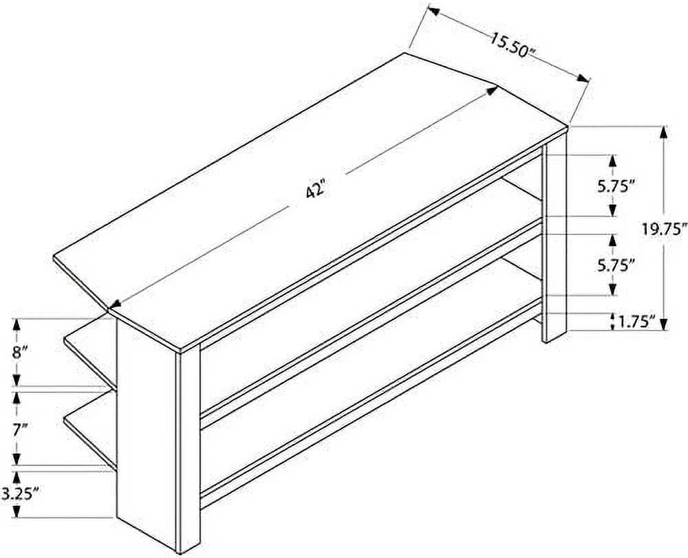 42" Wooden Corner TV Stand Console in Cherry U98144