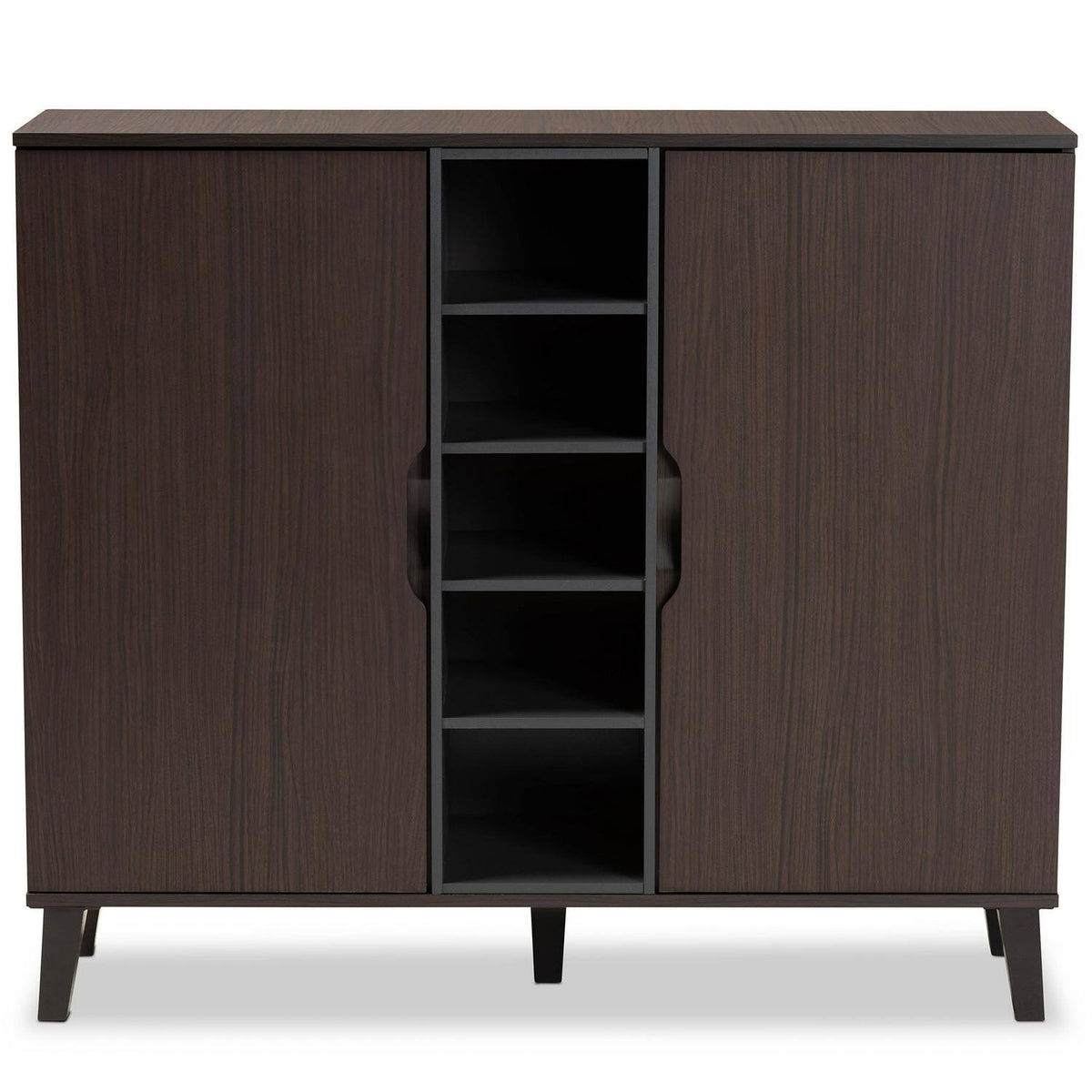 Two-Tone Dark Brown and Grey Wood Dresser Z598078