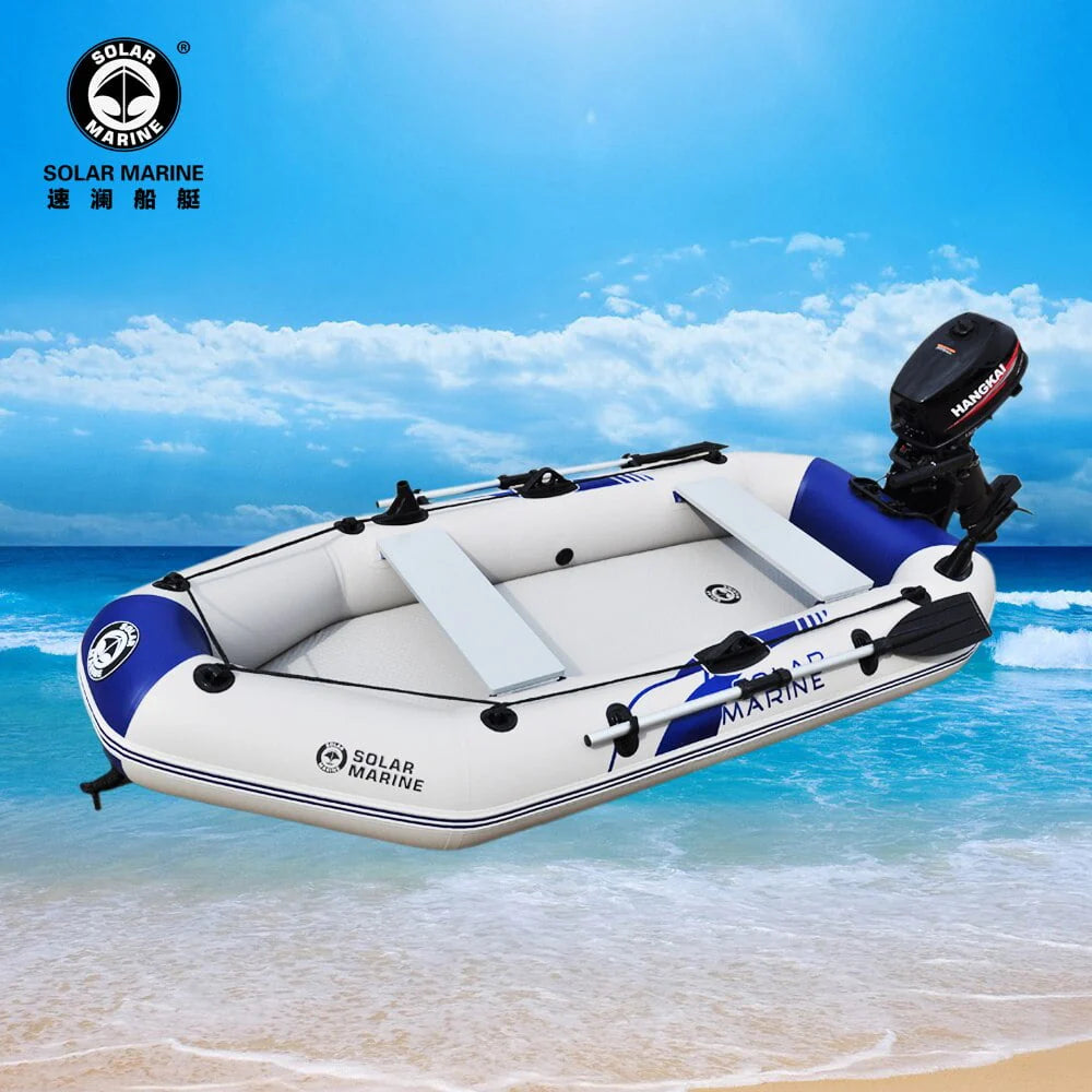 2.3m PVC Inflatable Rowing Boat with Oars and Pump K56185