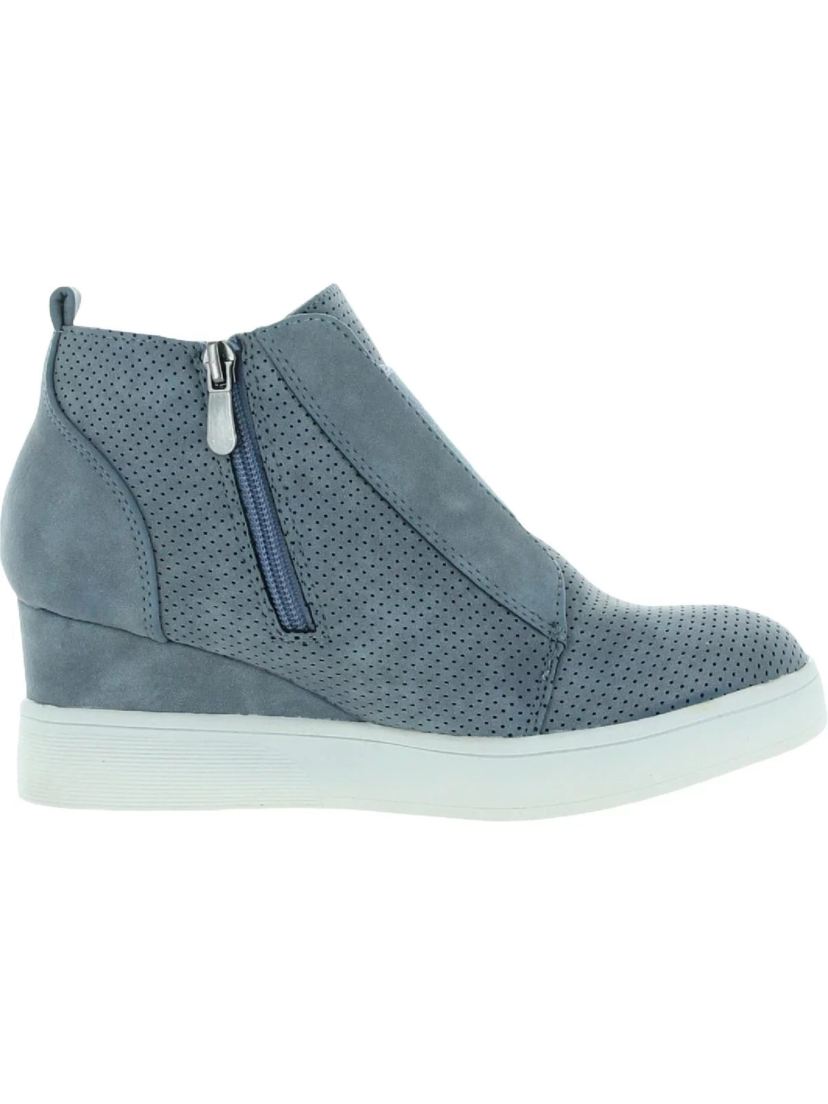 Womens Round Toe Wedge Sneakers O25163